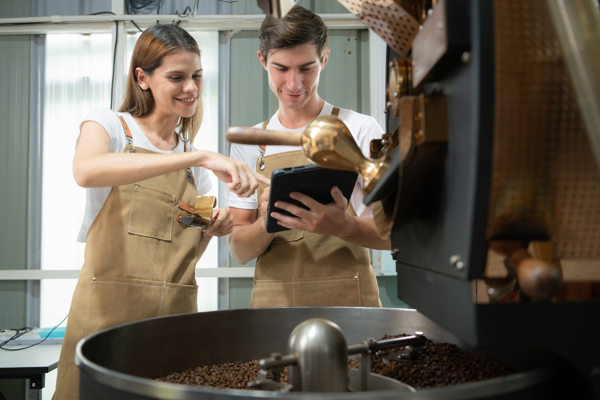 Electric coffee roaster in Washington, DC roasting small-batch specialty coffee using a 100% electric, zero-emissions coffee roasting machine for fresh, sustainable coffee beans.